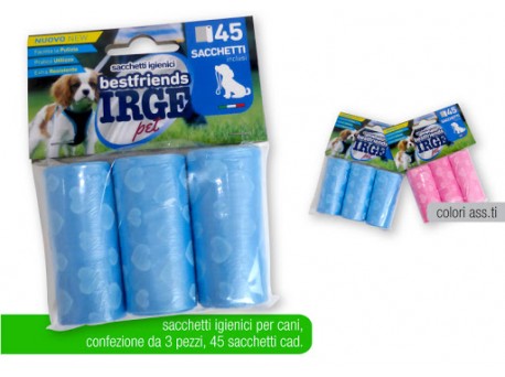 Irge sacchetti igienici per cani 45pz