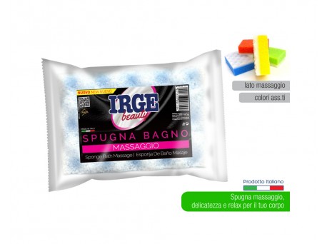 Irge spugna bagno massaggio