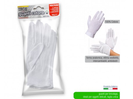 Guanti 100% cotone 