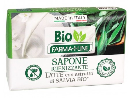 Farmaline saponetta BIO latte e salvia 150gr