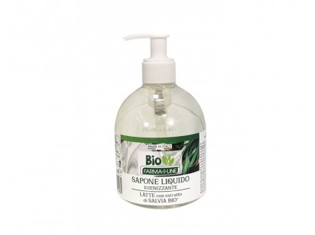 Farmaline sapone mani igienizzante BIO latte e salvia 500ml