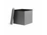 Pouf in tessuto grigio
