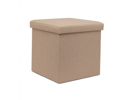 Pouf in tessuto rosa