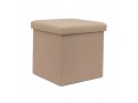 Pouf in tessuto rosa