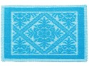 Tappeto sardo 38X58 cm turchese