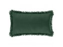 Cuscino rettangolare con frangia verde