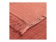 Plaid SIMÉON in fibre di cotone e bambù - 130 x 170 cm - Arancione bruciato