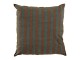 Fodera per cuscino in cotone BAYADÈRE - Blu petrolio e terracotta - 50 x 50 cm