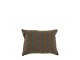 2PZ Fodere per cuscino in cotone BAYADÈRE - Blu petrolio e terracotta - 40 x 30 cm