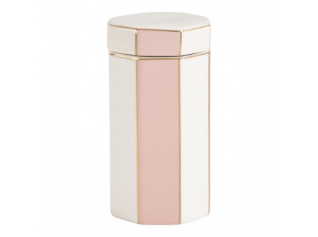 Contenitore per cotone Madame de Récamier in ceramica - Rosa