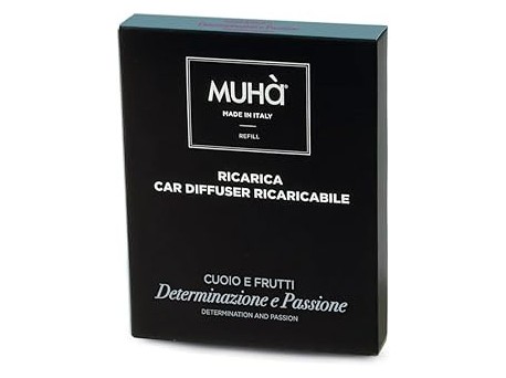 Muhà profumo auto ricarica cuoio e frutti